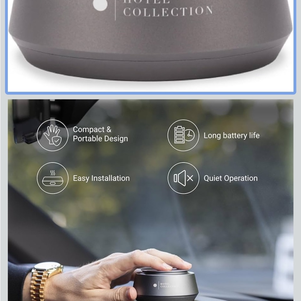Hotel Collection Smart Car Diffuser - Gunmetal - Picture 6 of 6